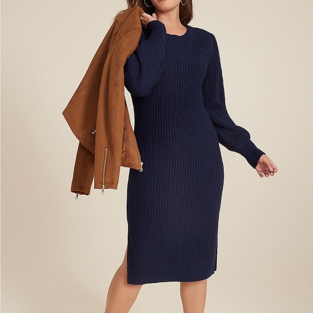 Maurice’s Cable Knit Elegant Sweater Dress Sz M